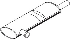 DINEX 44327 Middle-/End Silencer